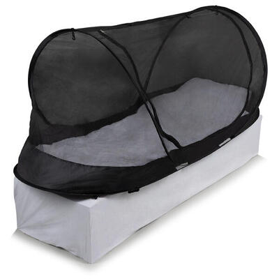 Travelnet Tenda con zanzariera impregnata. L210x P80x H85 cm. nera. 1 persona