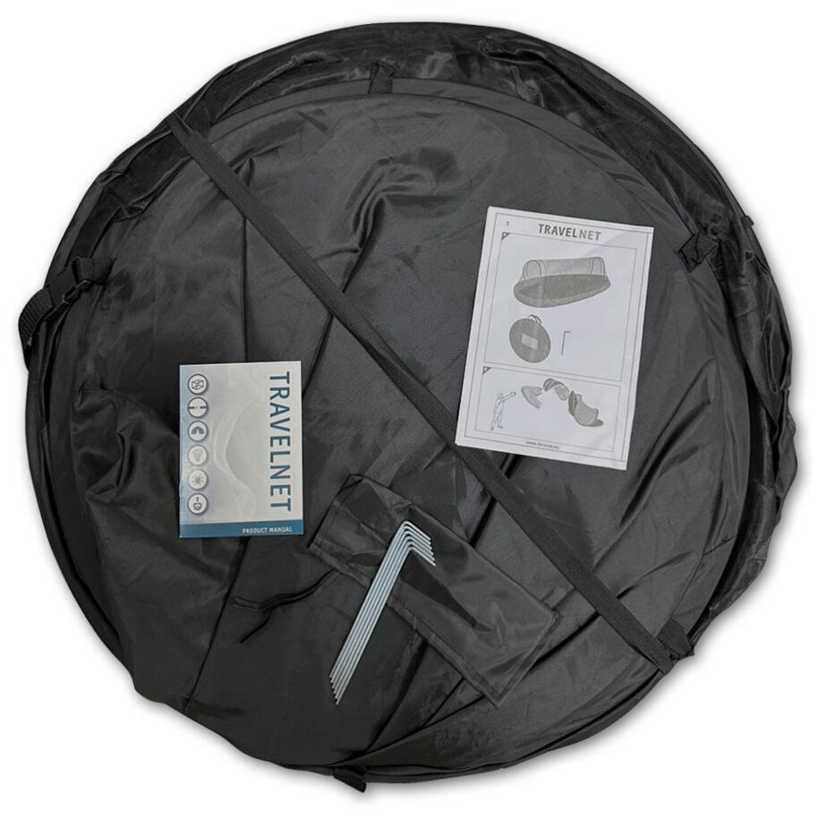 Tente moustiquaire Travelnet imprégnée, L210x W80x H85cm, noir, 1 personne 5/7