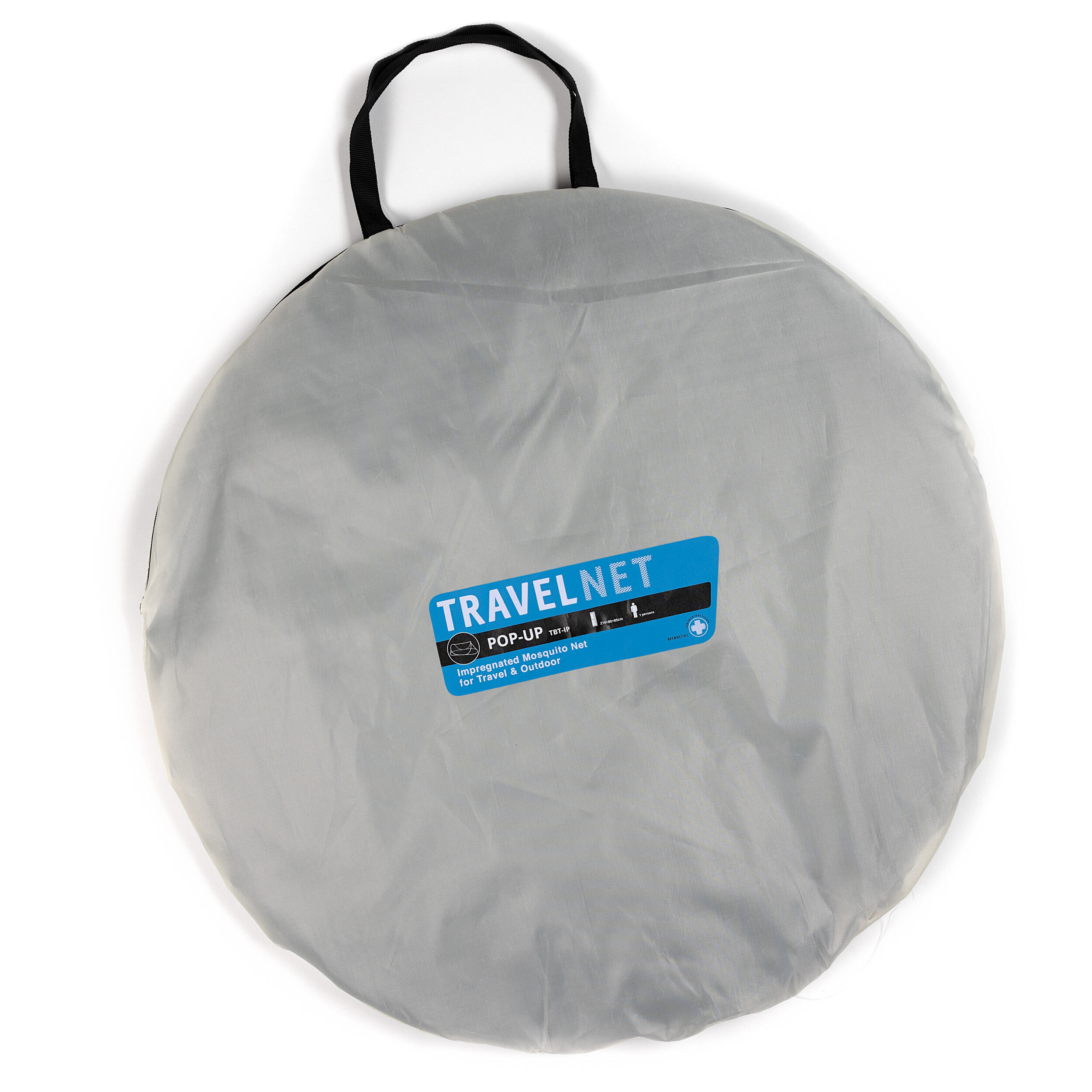 Tente moustiquaire Travelnet imprégnée, L210x W80x H85cm, noir, 1 personne 6/7