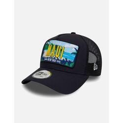 Casquette Hawai Maui New Era A-Frame Trucker bleu marine