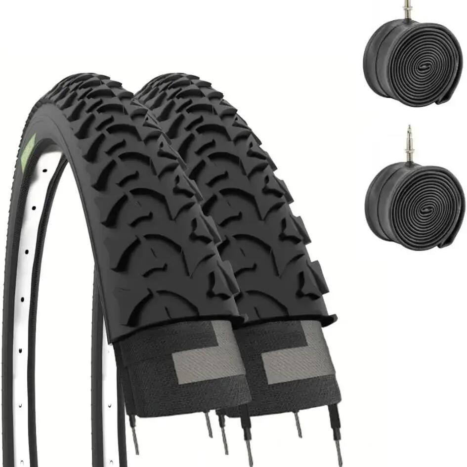 2 tyres 26x1.95 (50-559)+tubes, tyres bike 26x1.95 treaded EV