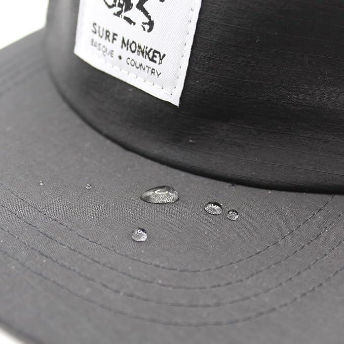 Casquette 5 panneaux montagne et trekking – imperméable – recyclée (Noir) 7/7