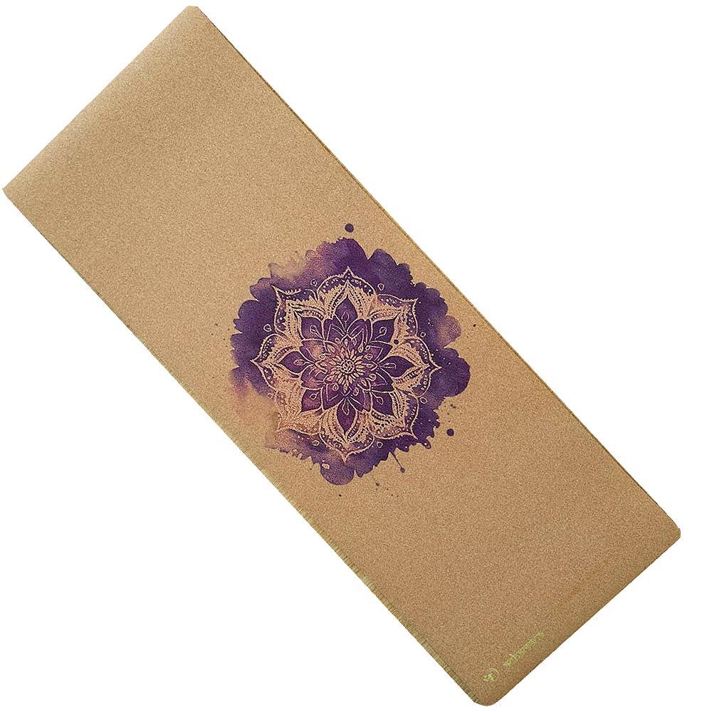 Esterilla de yoga corcho 6mm +Bolsa de corcho, 3 materiales para mayor confort 2/7