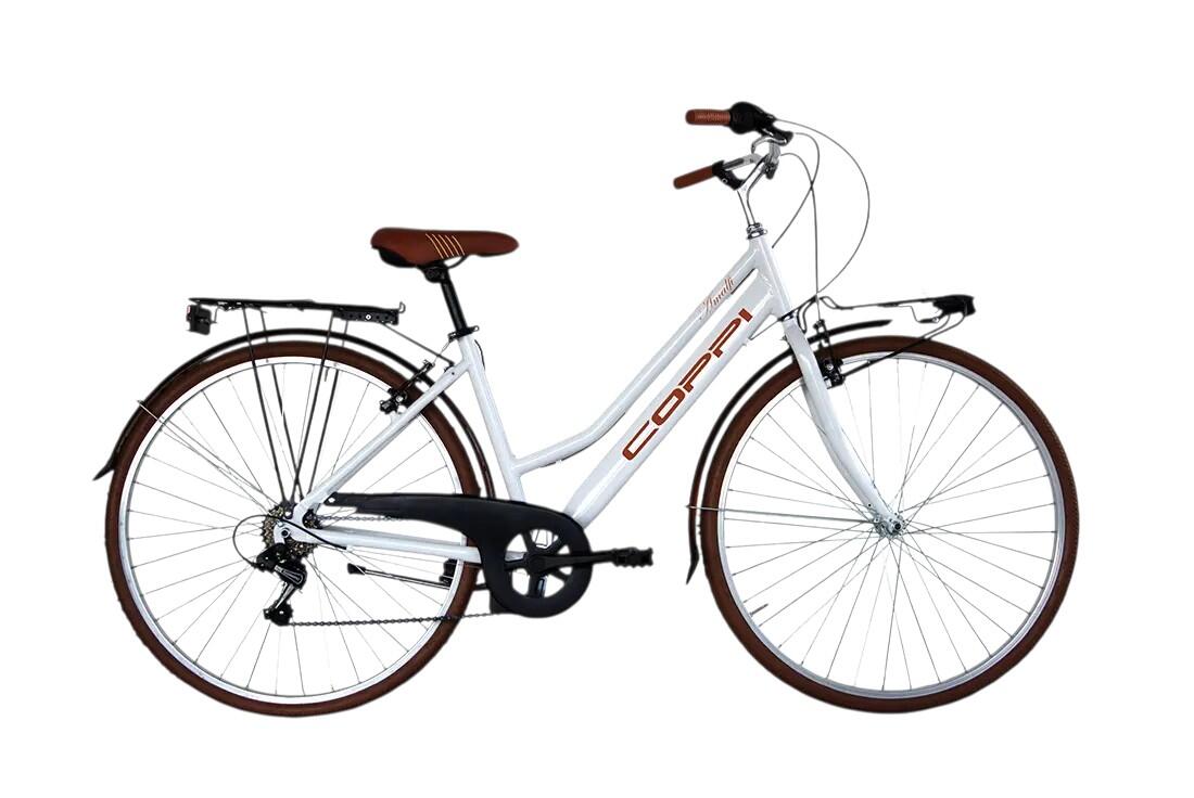 COPPI Bici Muscolare - Coppi Amalfi 28" Donna Bianco