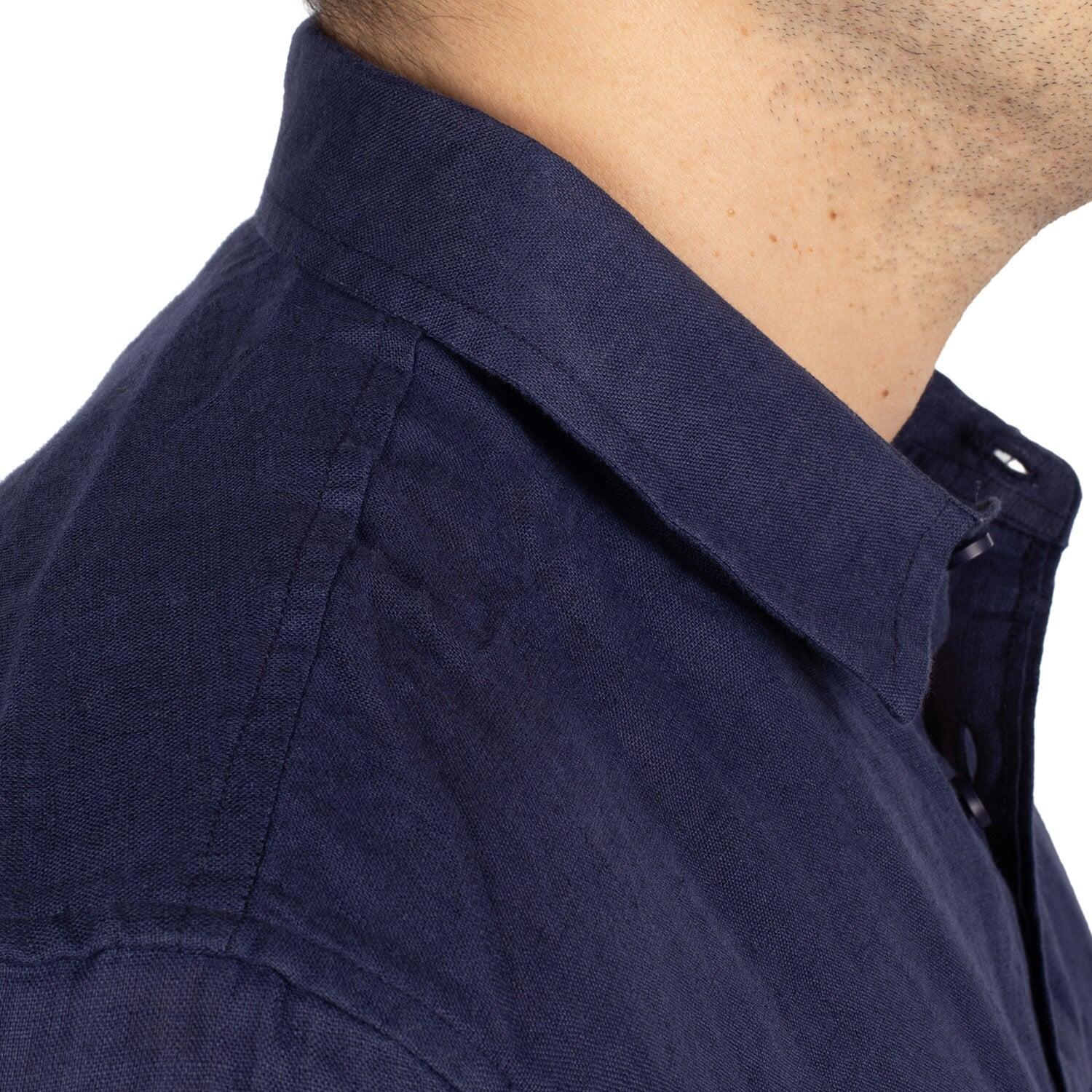 Chemise en lin natural homme 6/6