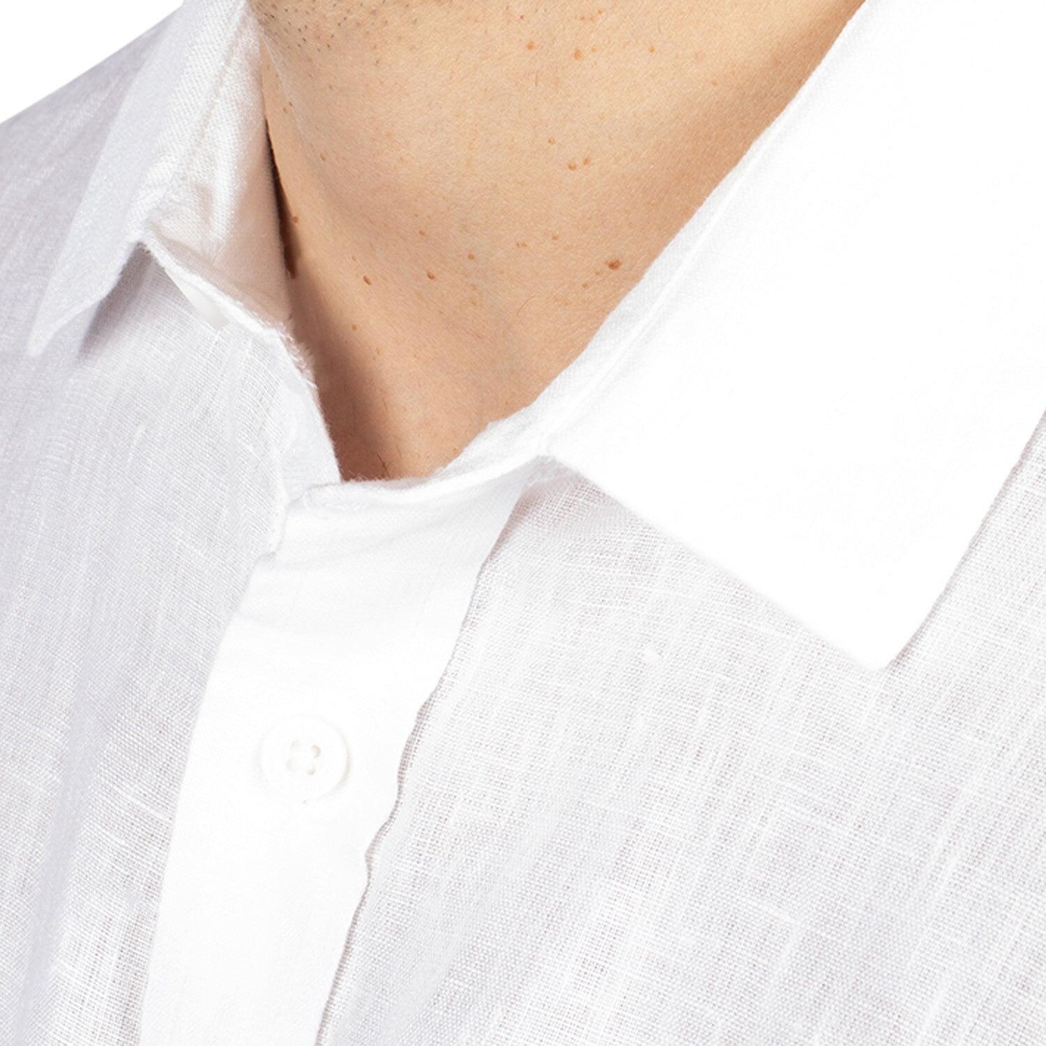Chemise en lin natural homme 5/6