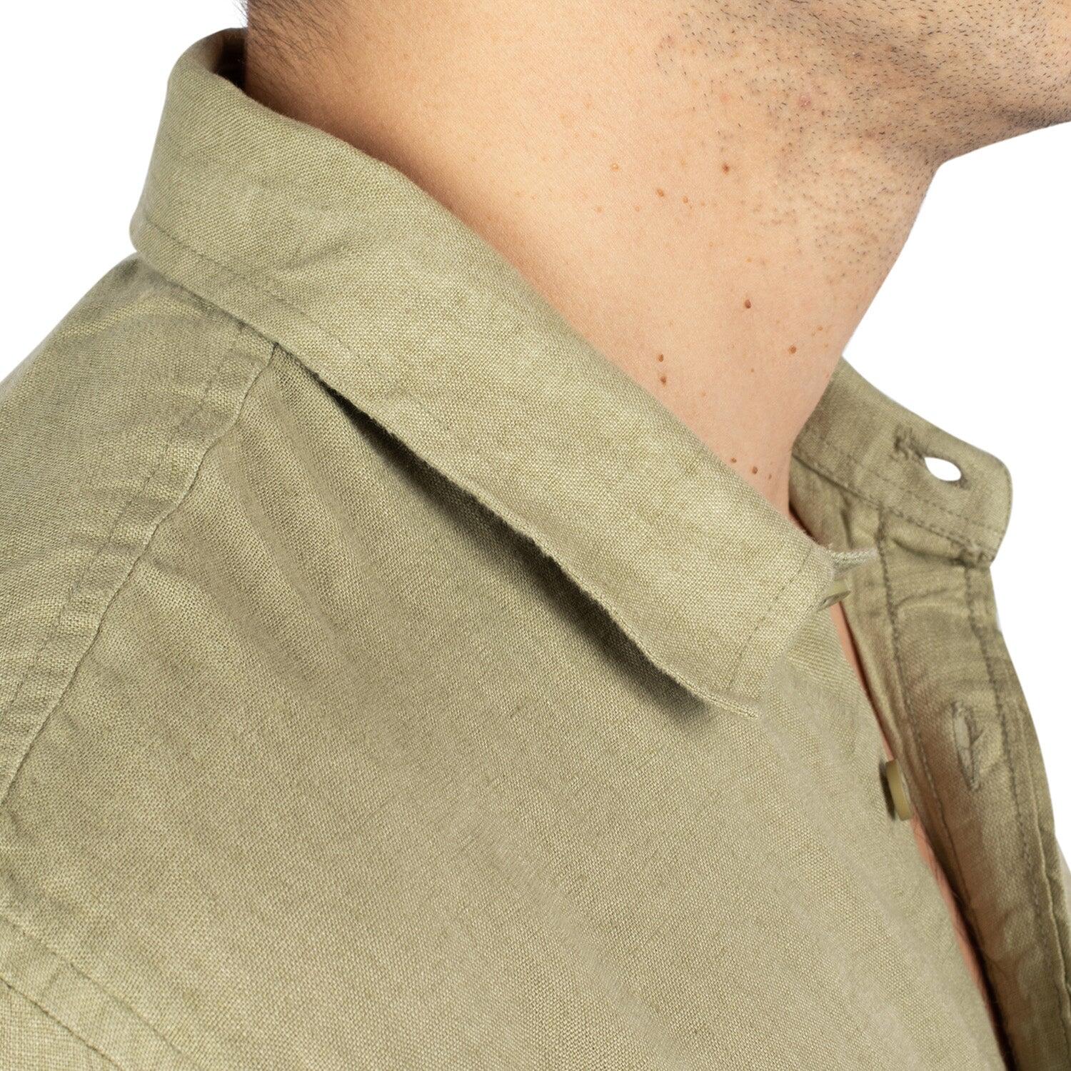 Chemise en lin natural homme 6/6