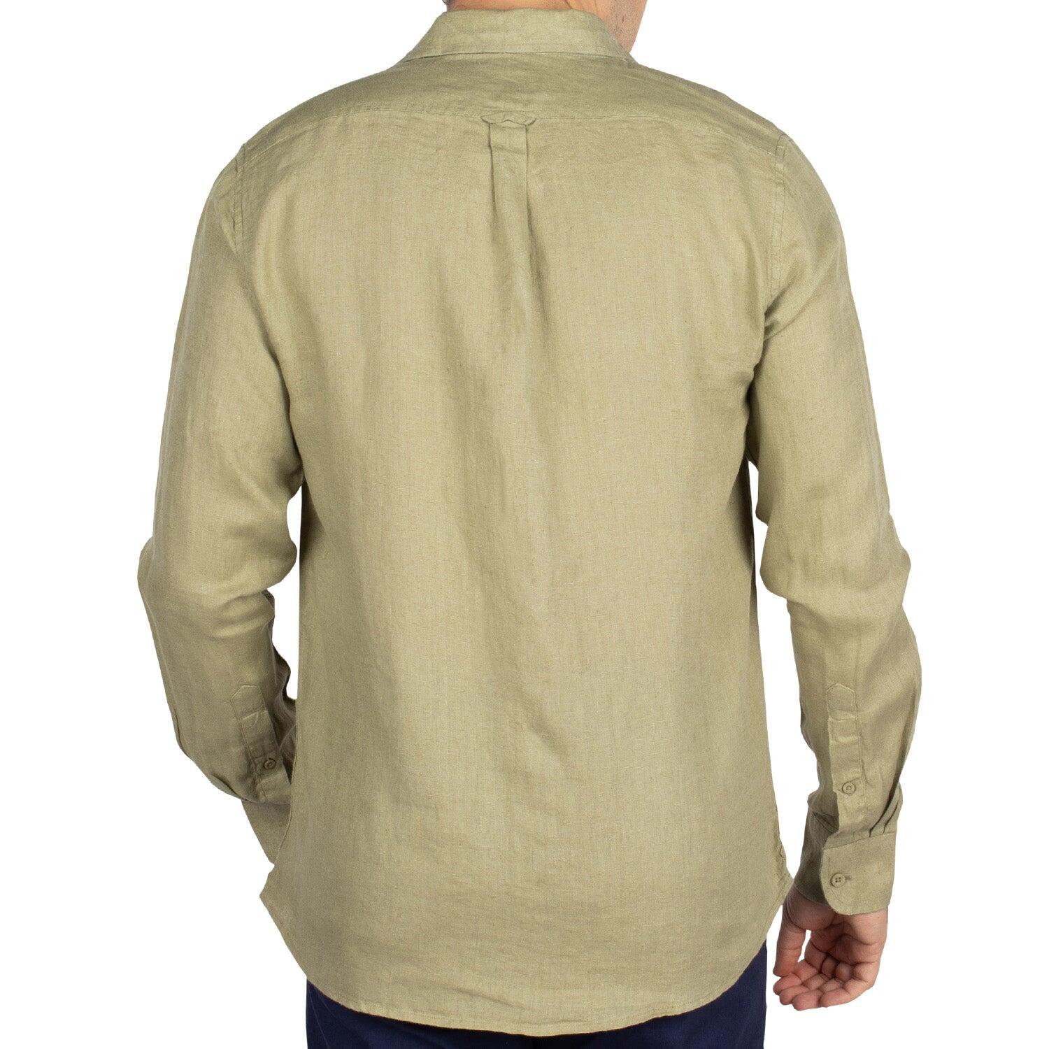 Chemise en lin natural homme 2/6