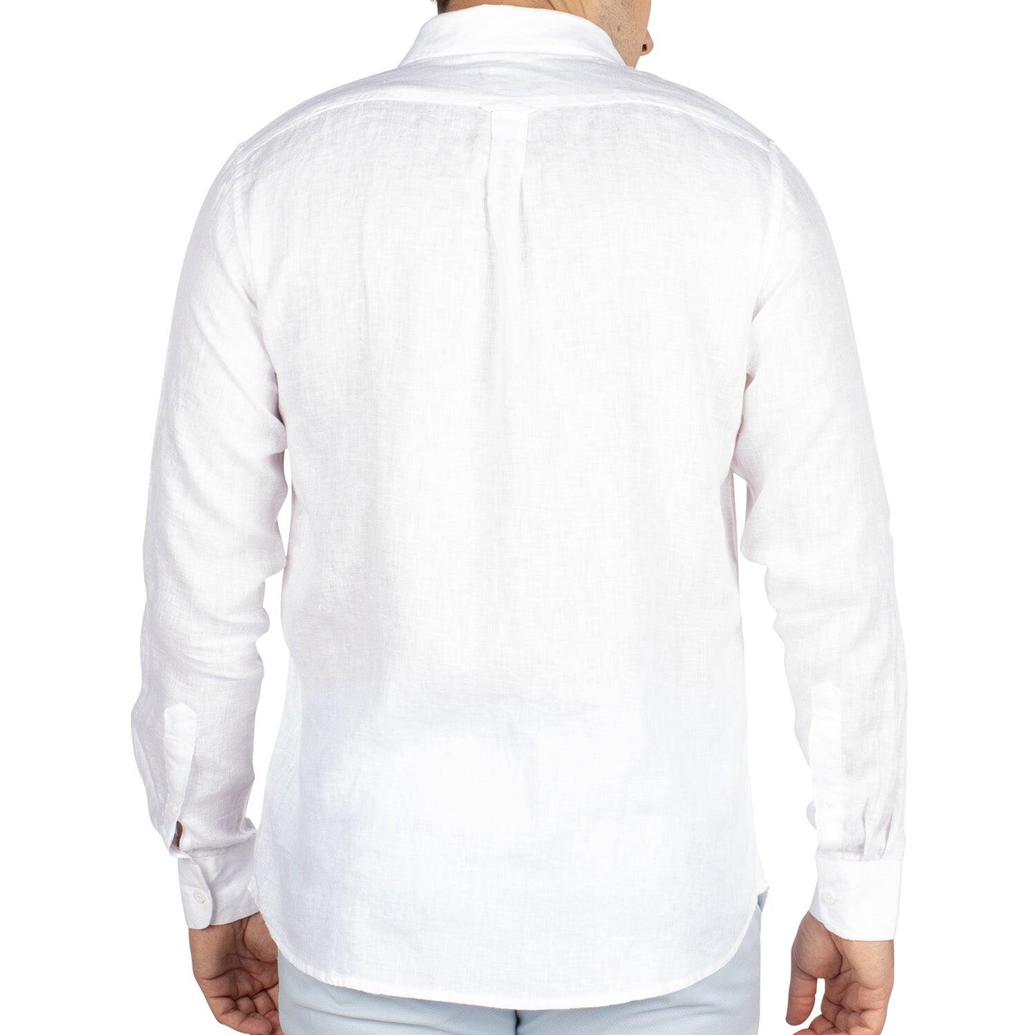 Chemise en lin natural homme 2/6
