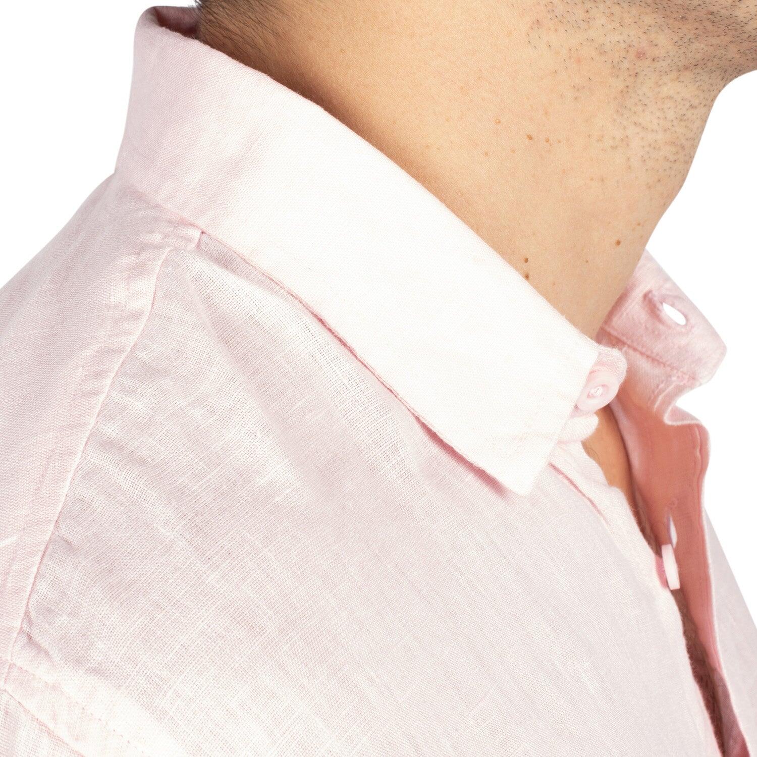 Chemise en lin natural homme 4/6
