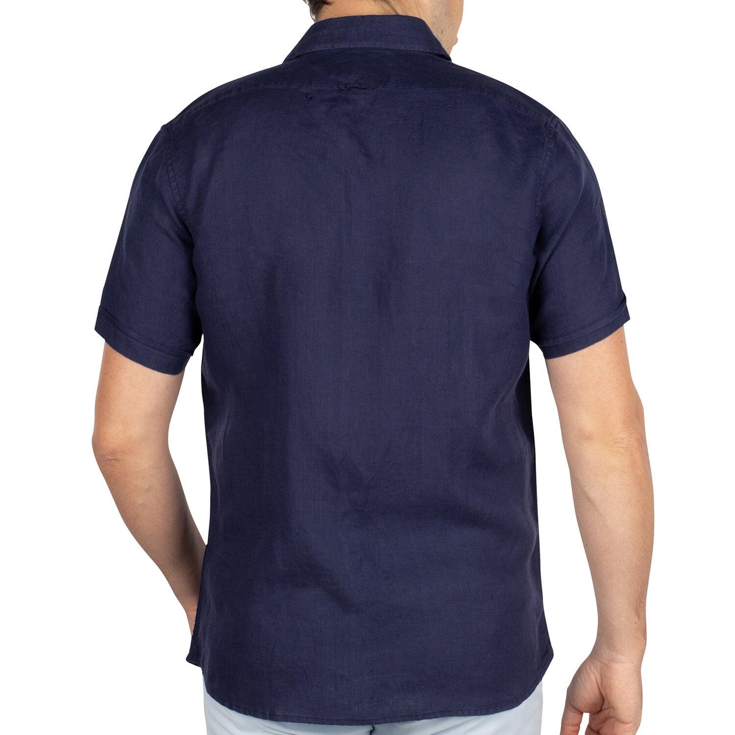 Chemise lin manches courtes homme 2/5