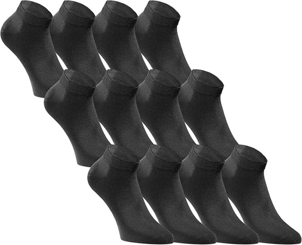Jack&Jones Unisex katoenen sokken zwart 12-pack 4/7