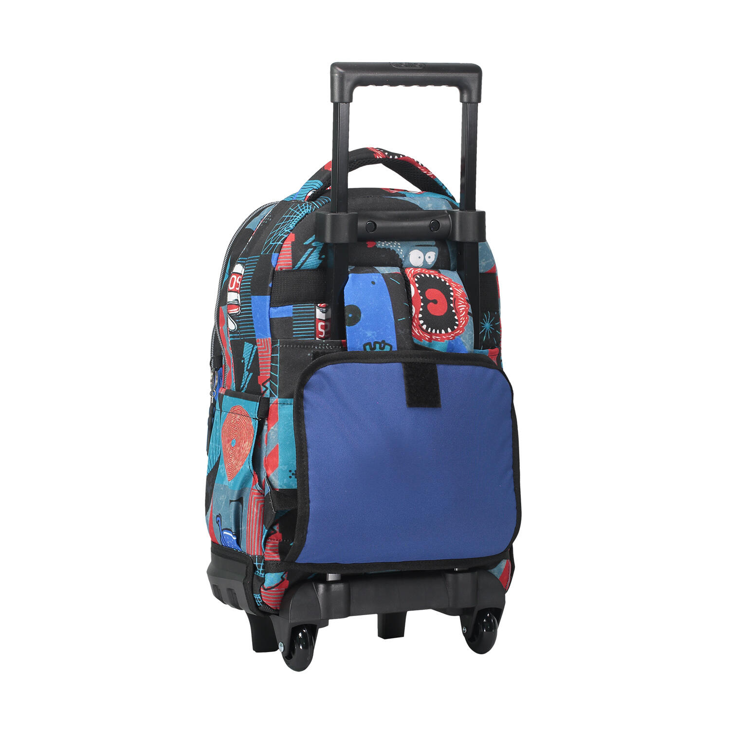 Totto Mochila escolar ruedas Resma Cyber monstruos Poliéster 29.5 x 42 x 16 cm 4/5