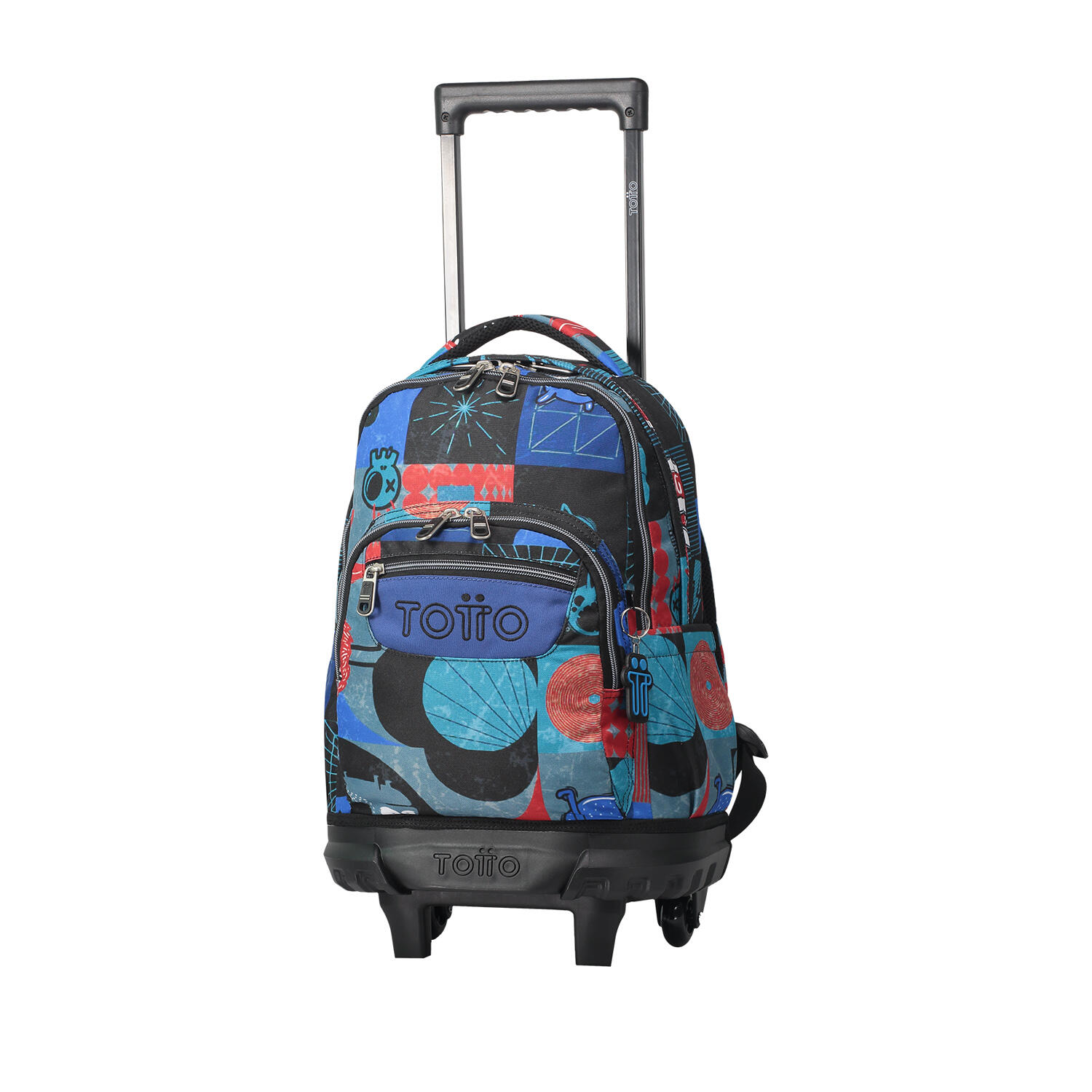 Totto Mochila escolar ruedas Resma Cyber monstruos Poliéster 29.5 x 42 x 16 cm 2/5
