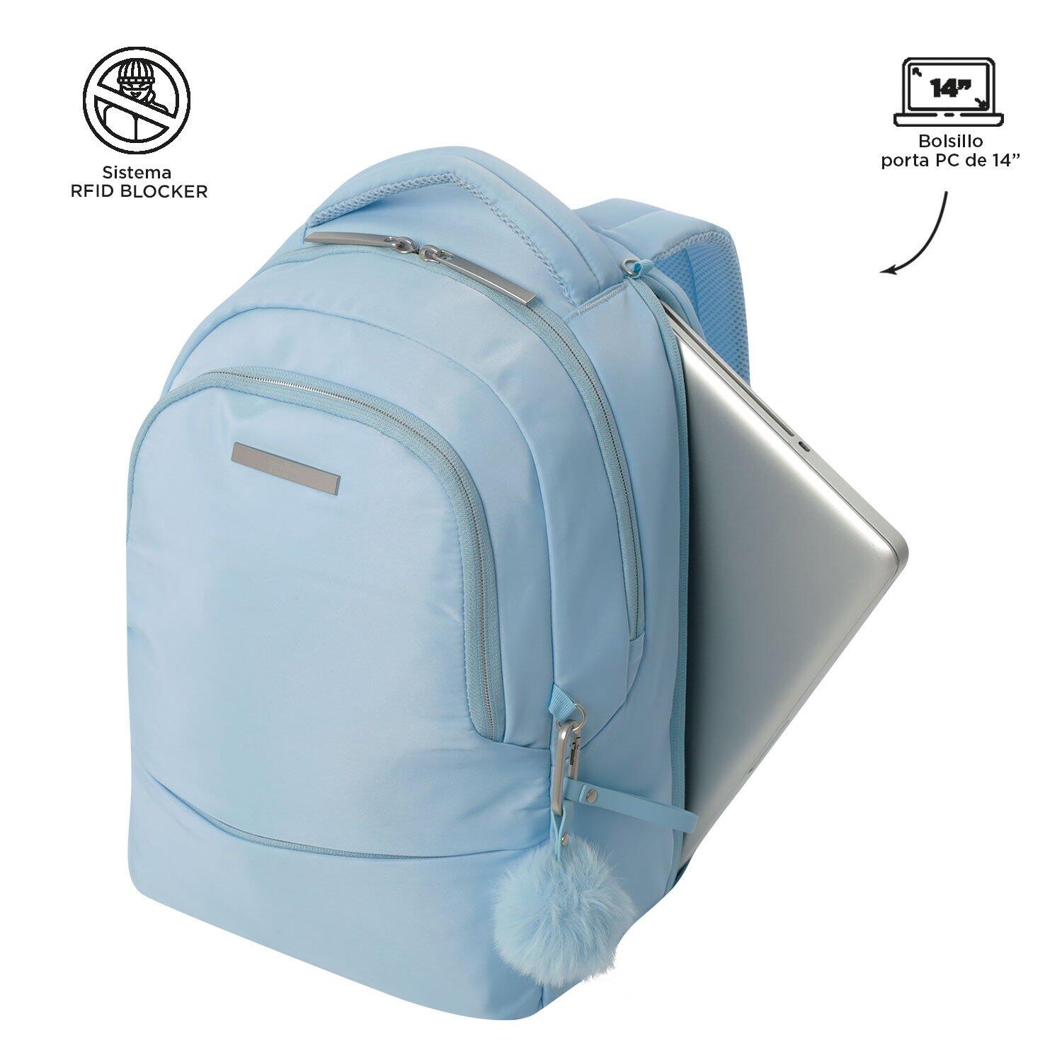 Totto  Mochila Adelaide 2 2.0 - Negro Azul Grande 5/5