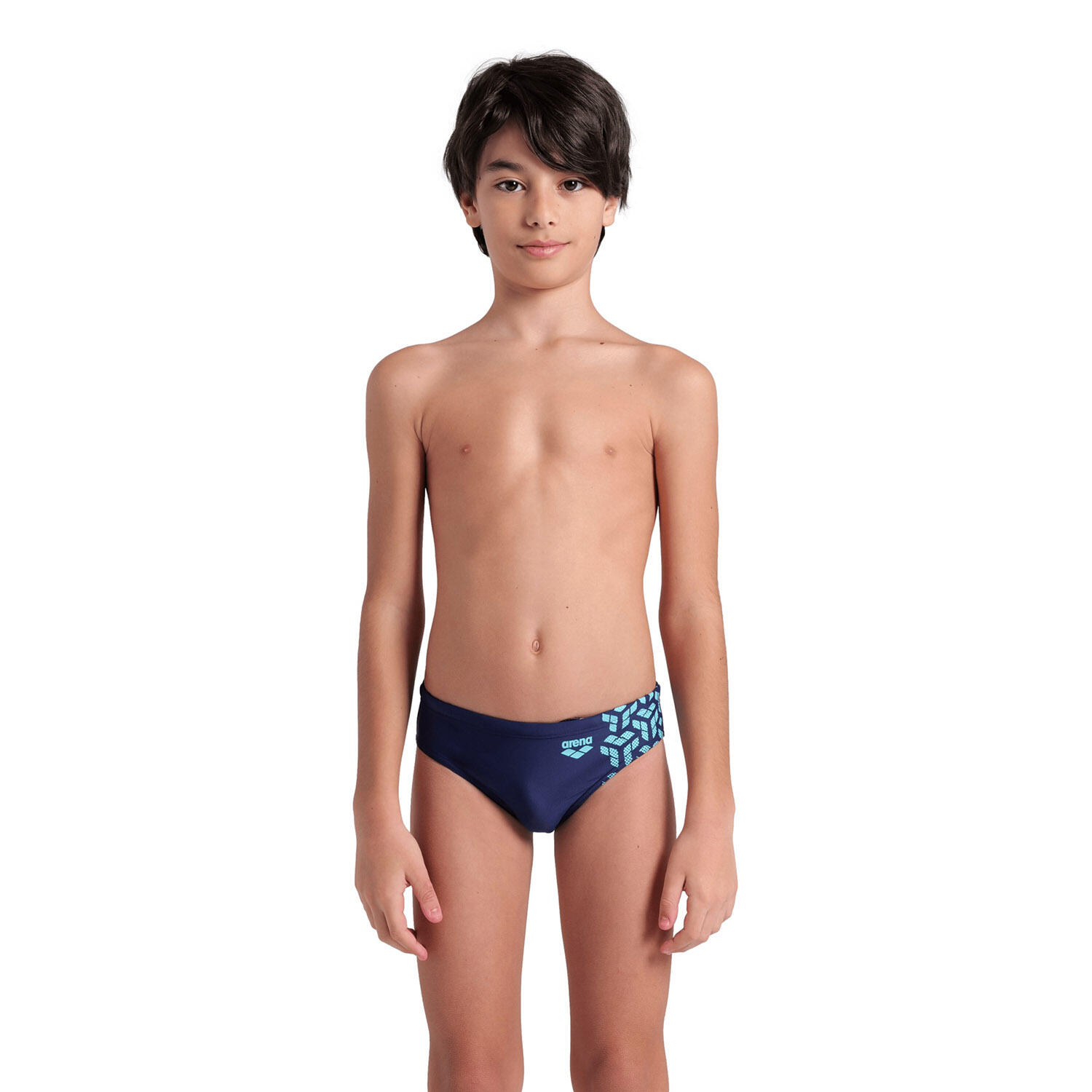 Arena - Slip De Bain Garçon - Arena Kikko V Graphic - Maillot De Bain 1 Pièce - Bleu - 12 Ans / 152 Cm - Decathlon