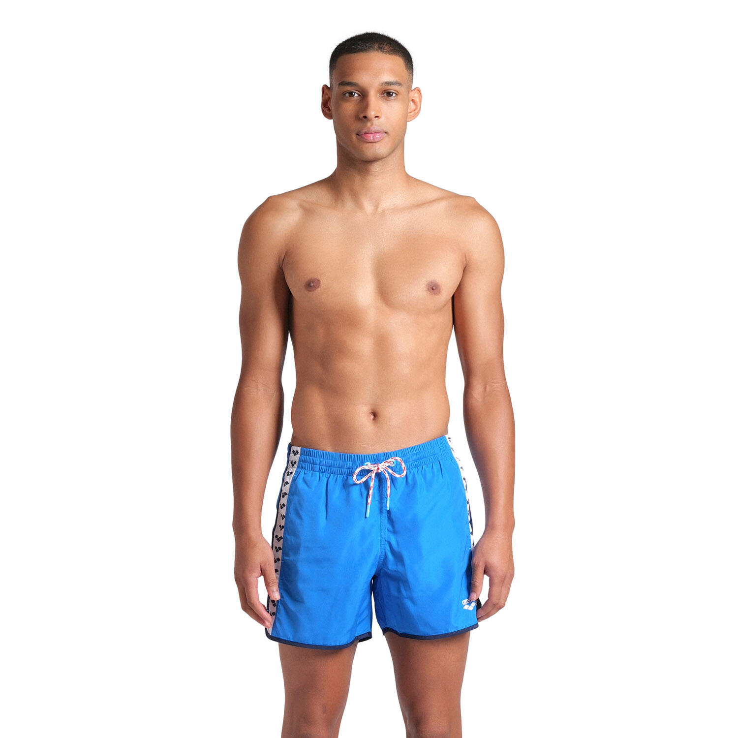 Arena - Shorts De Bain Homme - Team Stripe - Maillot De Bain 1 Pièce - Blanc|bleu - 48 Xl - Decathlon