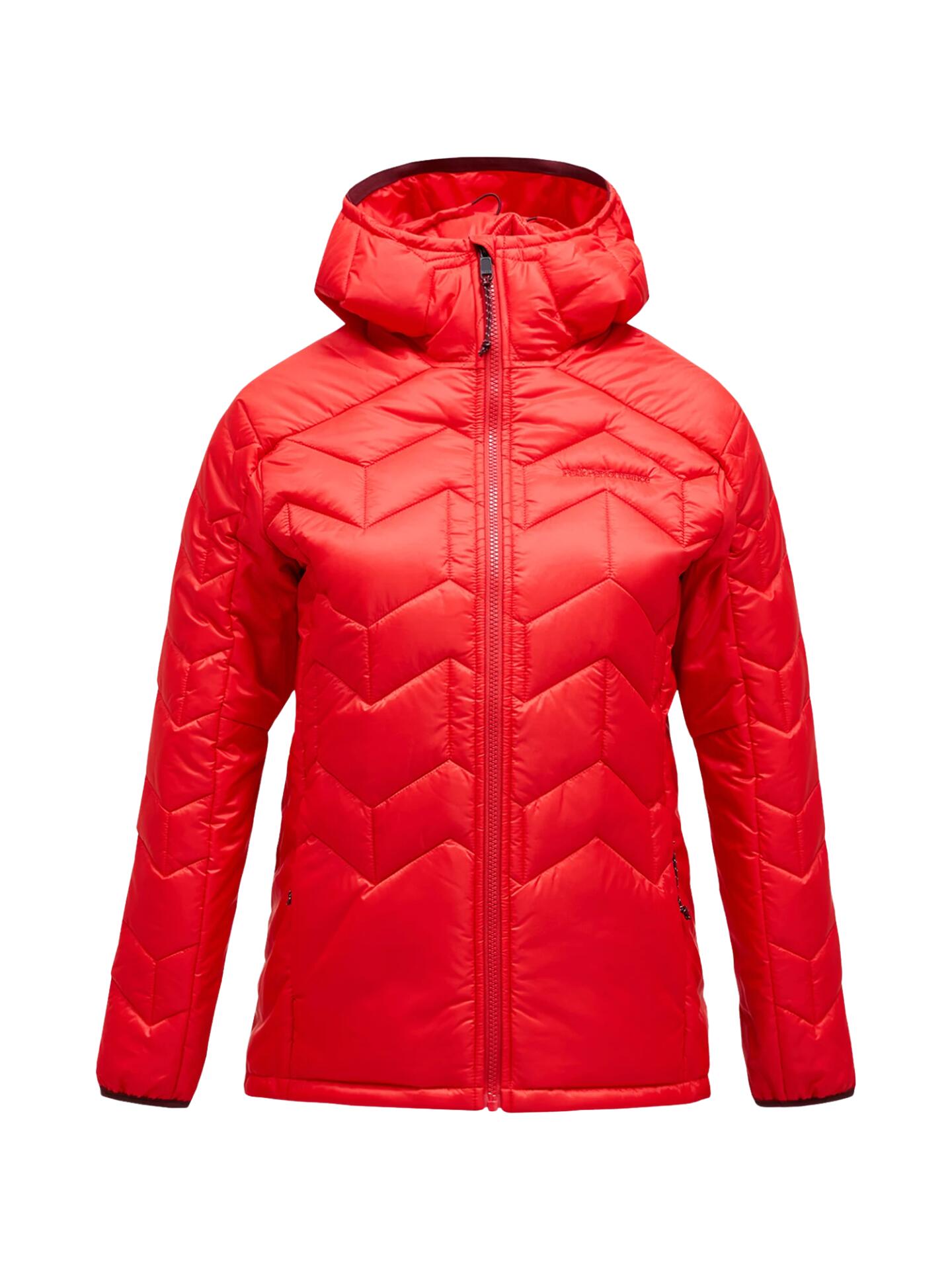 Kurtka Peak Performance damska Elevate Liner Hood Jacket czerwona - L 3/6