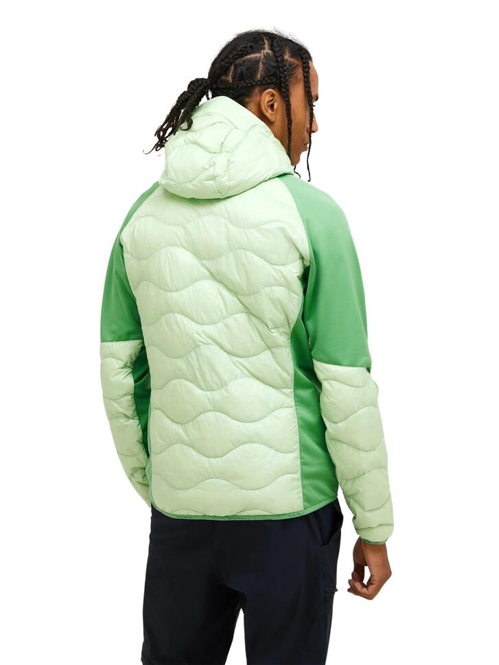 Kurtka Peak Performance puchowa męska Helium Down Hybrid Hood zielona - L