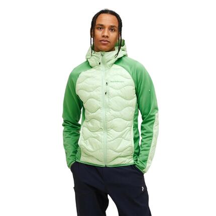Kurtka Peak Performance puchowa męska Helium Down Hybrid Hood zielona - M
