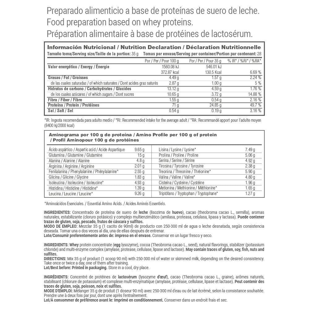 Whey fit nature - 1 kg Chocolat de MASmusculo 5/5