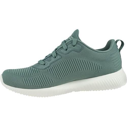 Tênis feminino Skechers Bobs squad touch talk Verde. 2/5