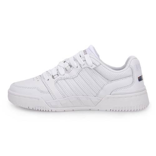 K-SWISS SI-18 RIVAL Baskets cuir femme, blanc, confortables et stables 3/5