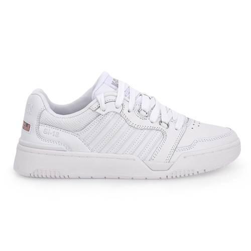 K-SWISS SI-18 RIVAL Baskets cuir femme, blanc, confortables et stables 2/5