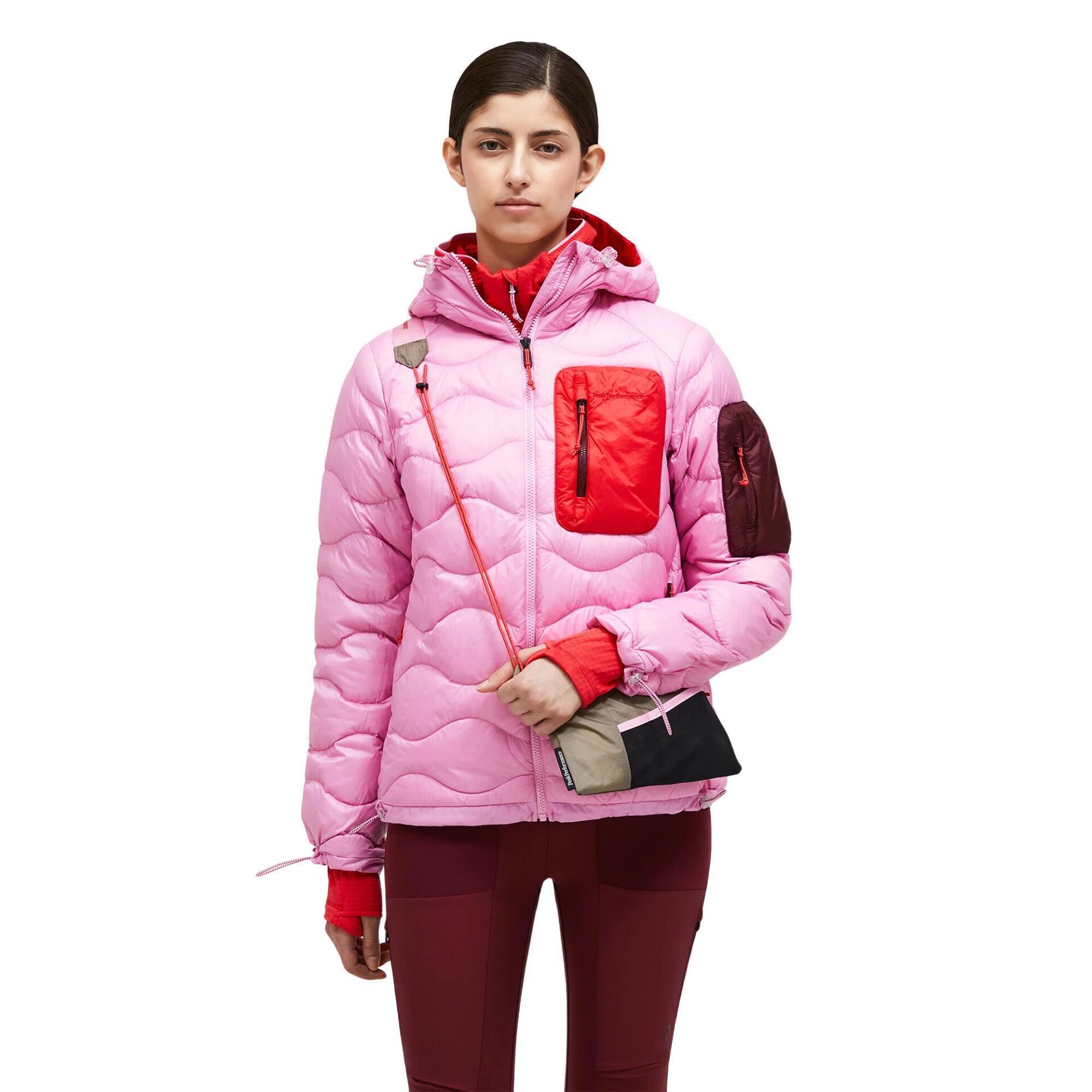 Kurtka Peak Performance puchowa damska Helium Utility Down Hood różowa - S