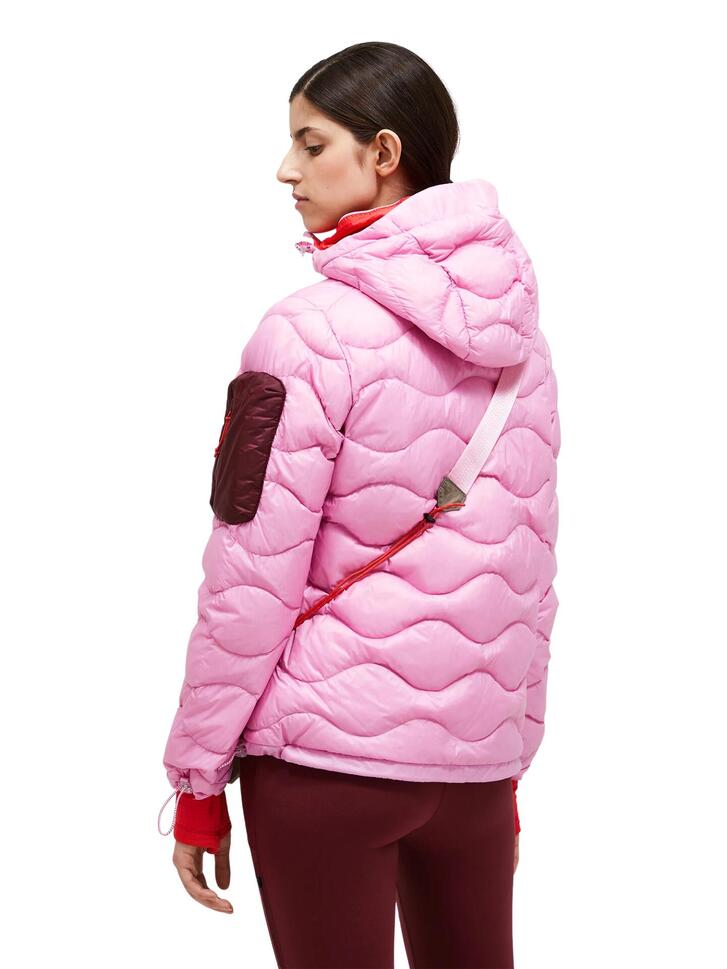 Kurtka Peak Performance puchowa damska Helium Utility Down Hood różowa - XS