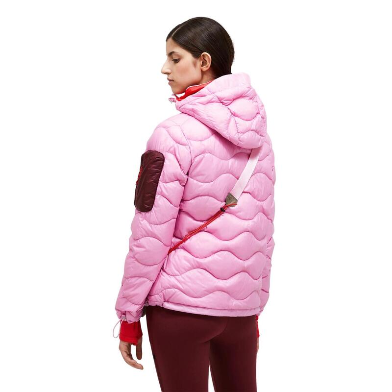 Kurtka Peak Performance puchowa damska Helium Utility Down Hood różowa - XS