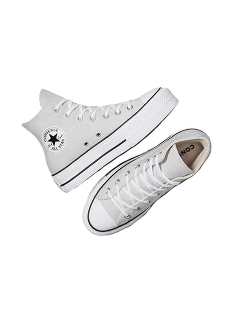 Baskets pour femme Converse All Star Lift plateforme Gris 4/6
