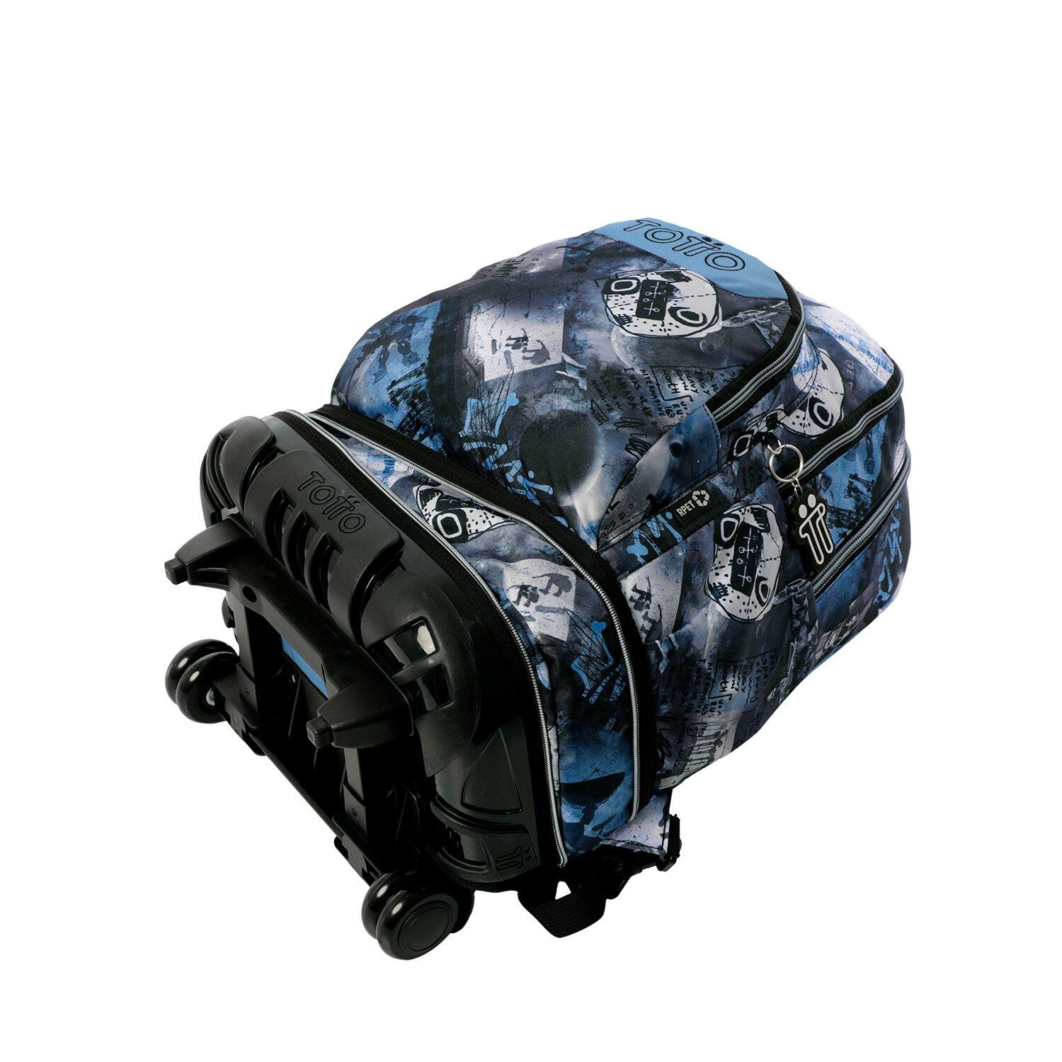 Totto  Mochila desmontable Tiza - Grafily Gris Grande 5/5