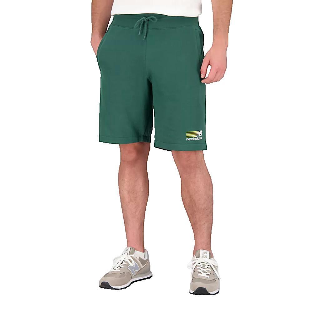 Short Hommes New Balance Core French Terry vert 2/3