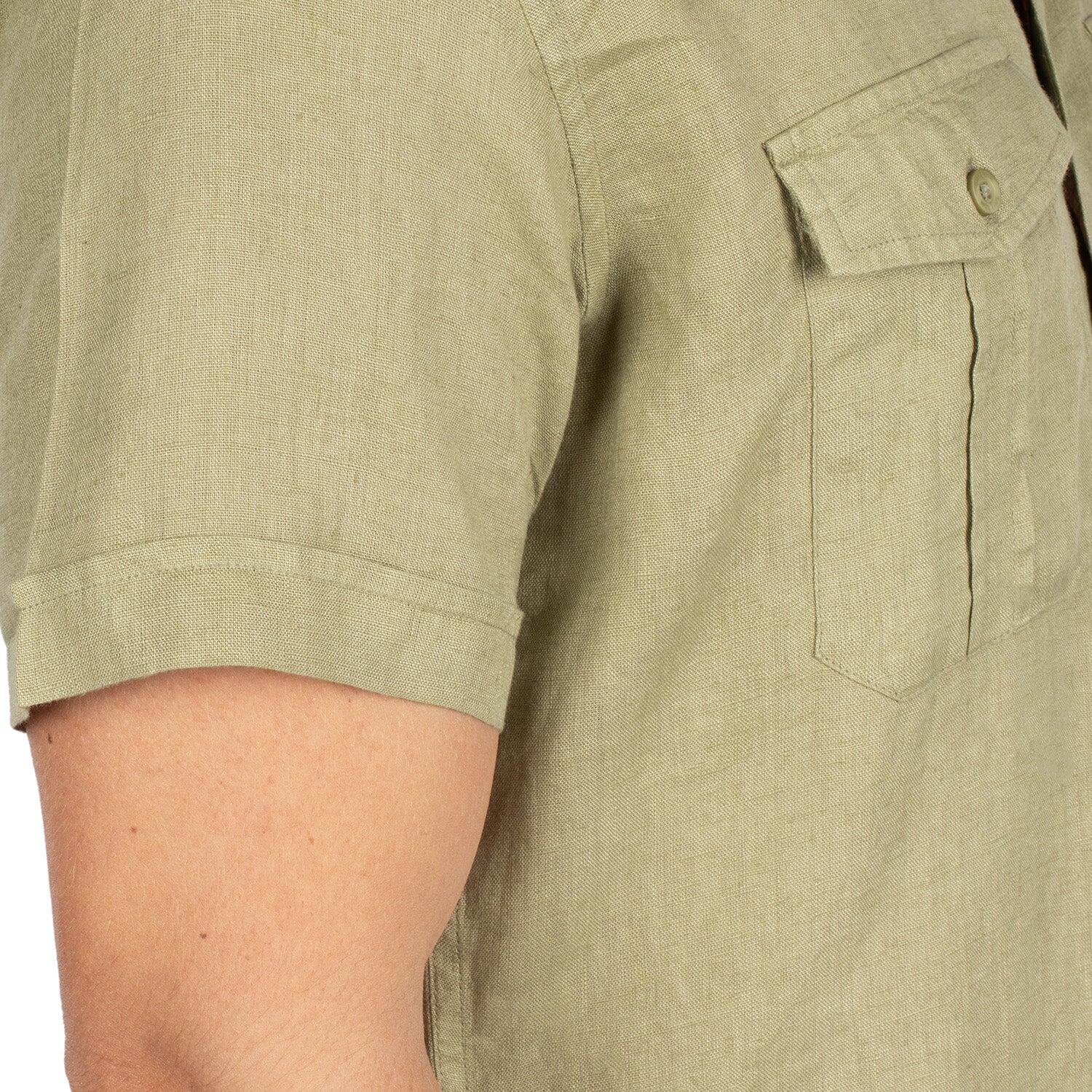 Chemise lin manches courtes homme 5/6