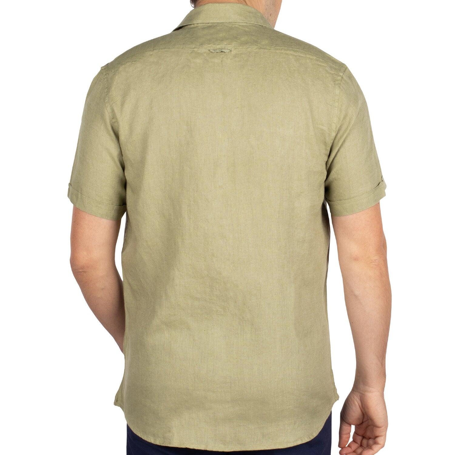 Chemise lin manches courtes homme 2/6