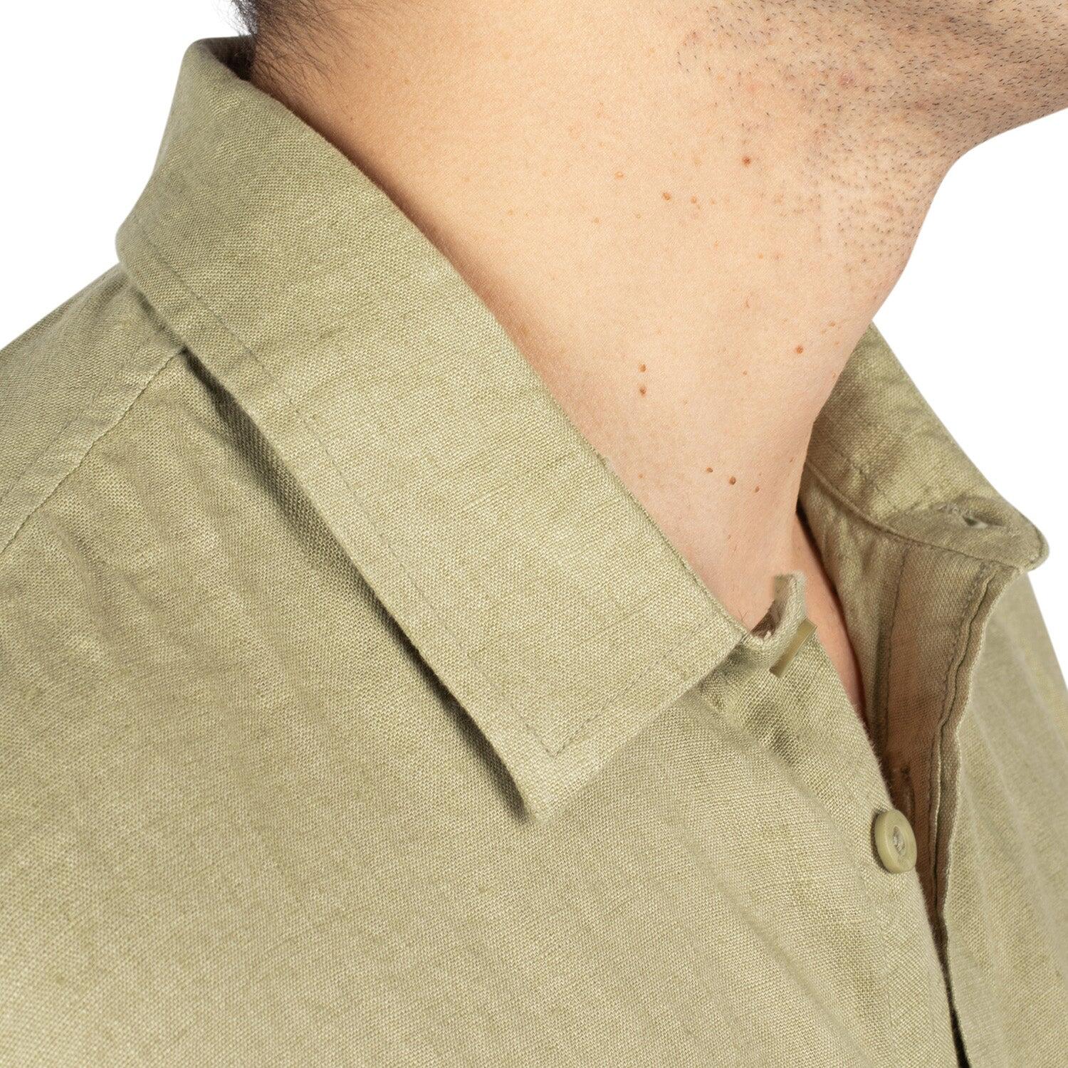 Chemise lin manches courtes homme 6/6