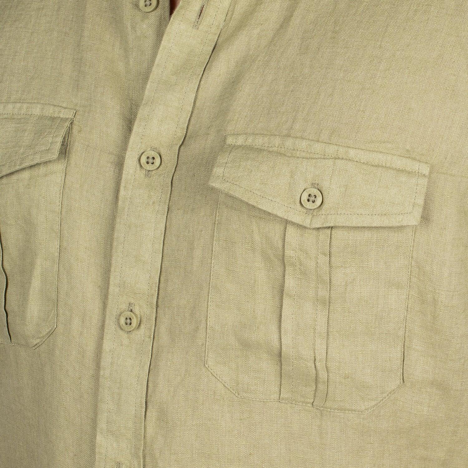 Chemise lin manches courtes homme 3/6