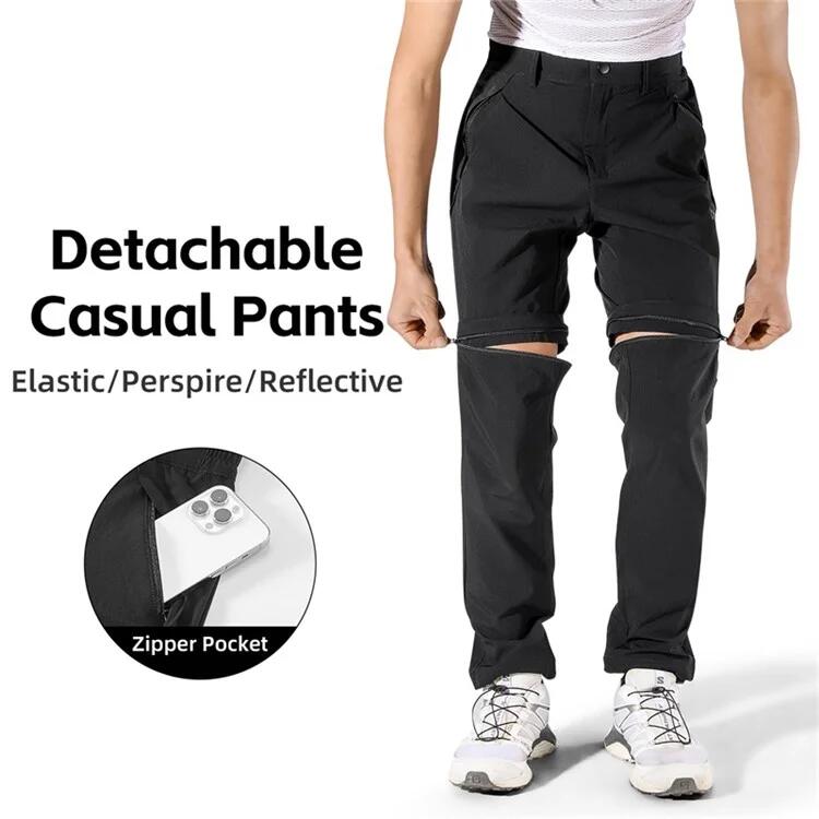 Pantaloni sportivi casual staccabili per il ciclismo pantaloncini traspiranti 3/7