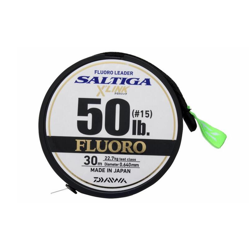 Fir fluorocarbon leader Daiwa Saltiga FC Leader X Link 0.64 mm, 50 lbs, 30 m