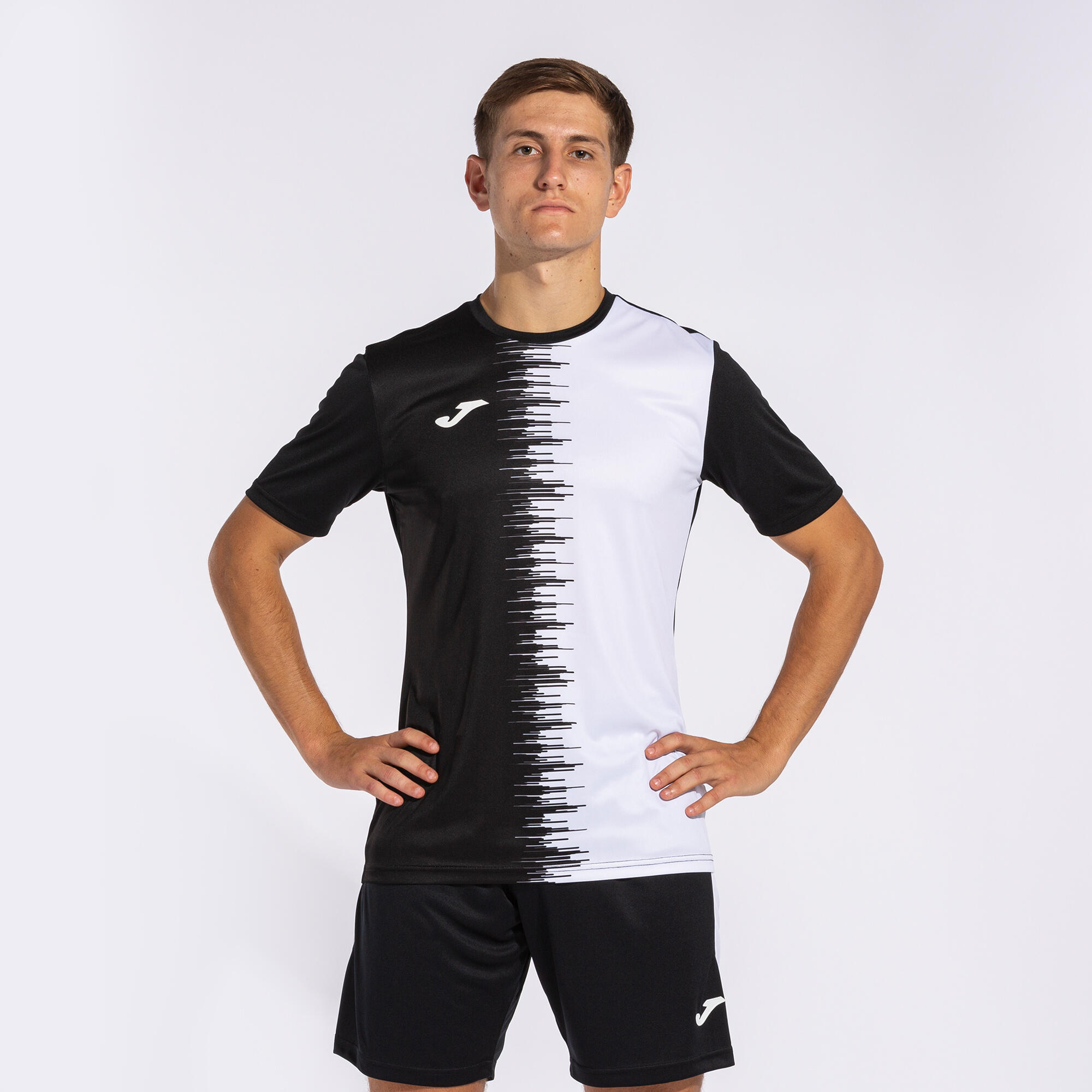 Camiseta Manga Corta Fútbol Niños Joma City II Negro 5/7