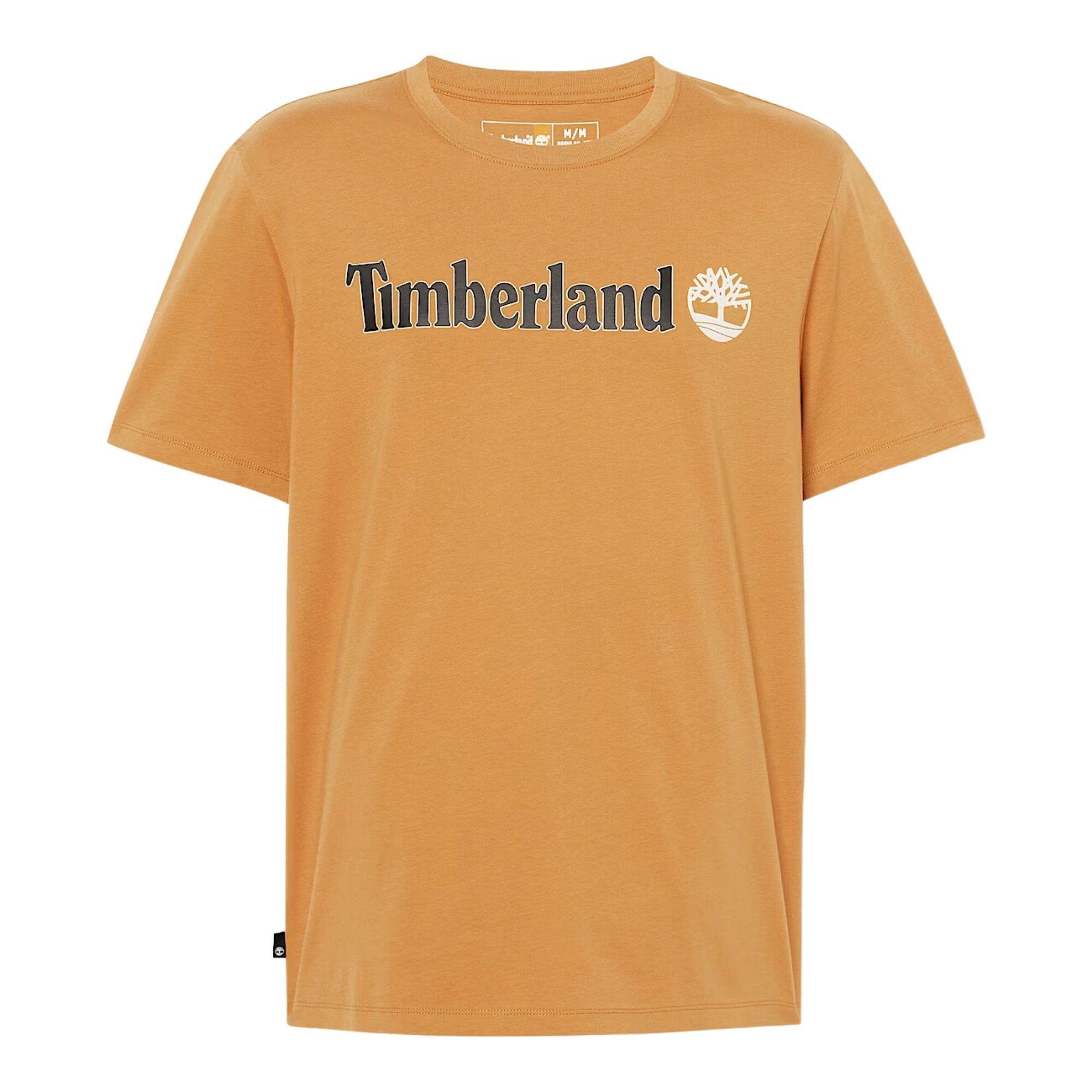 T-shirt Kennebec River Linear Logo Jaune - TB0A5UPQP47 4/4