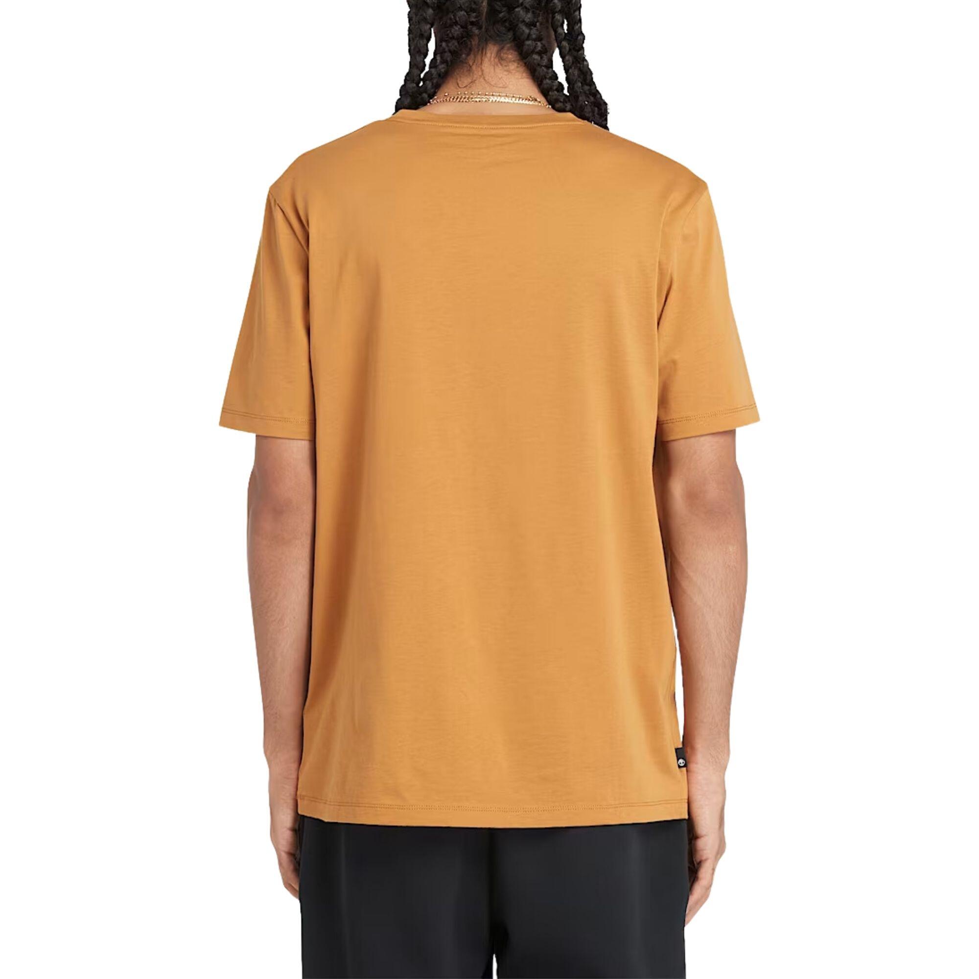 T-shirt Kennebec River Linear Logo Jaune - TB0A5UPQP47 2/4