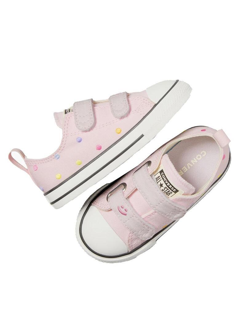Chaussures pour enfant Converse ctas 2v ox Rose 3/5