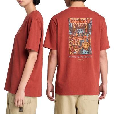 T-shirt washed boot lab rood - tb0a6dpdeod