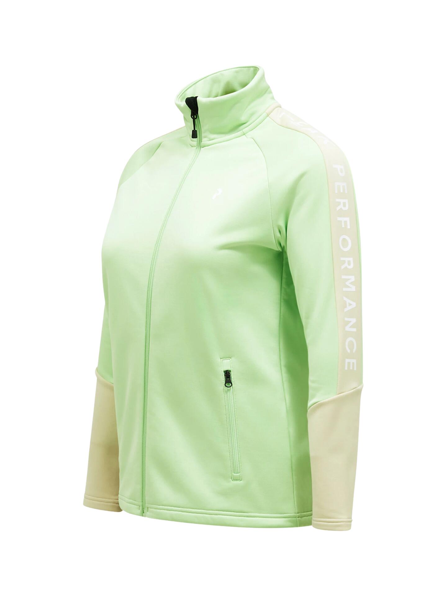Bluza Peak Performance damska Rider Zip Jacket zielona - L 5/6