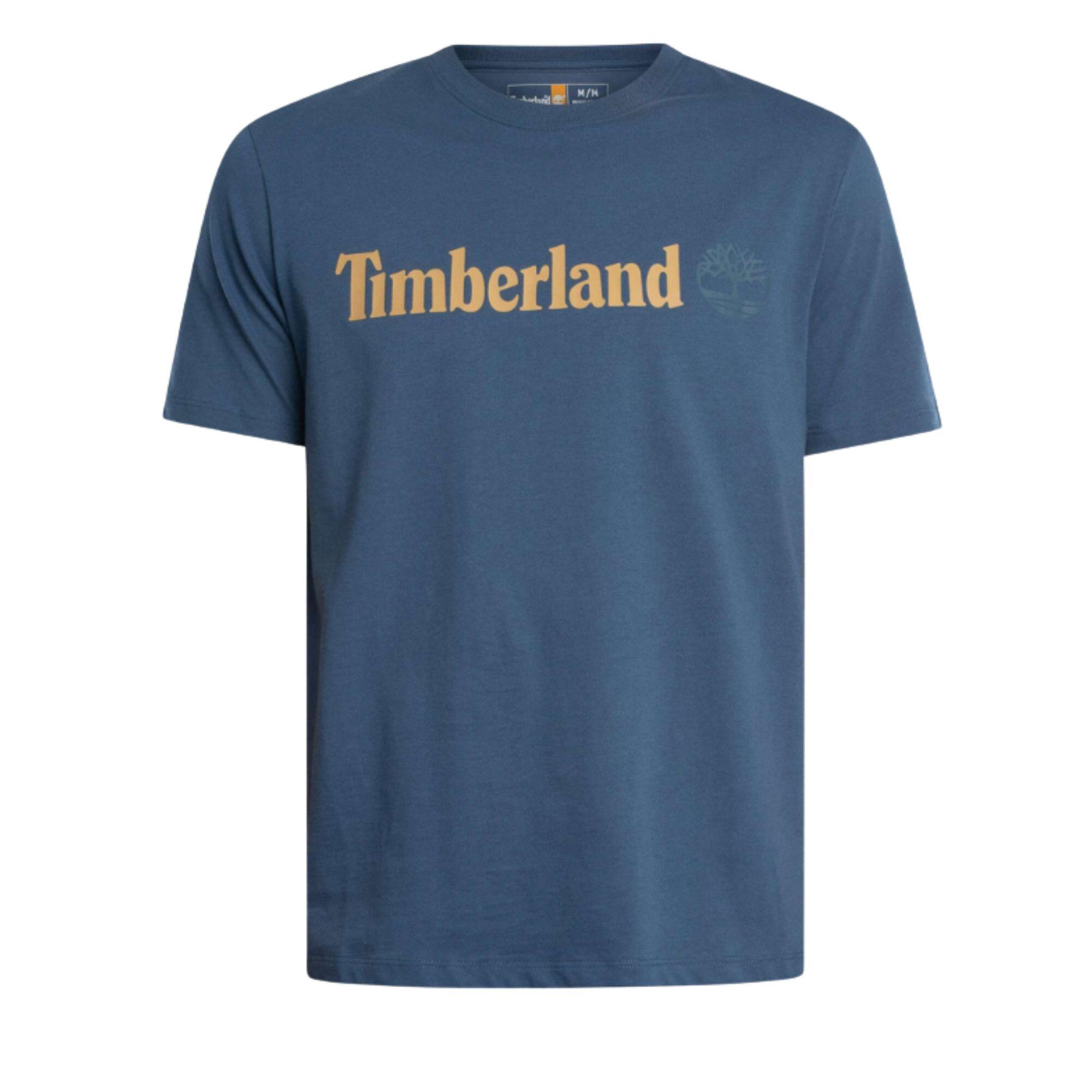 T-shirt Kennebec River Linear Logo Blauw - TB0A5UPQ288 4/4