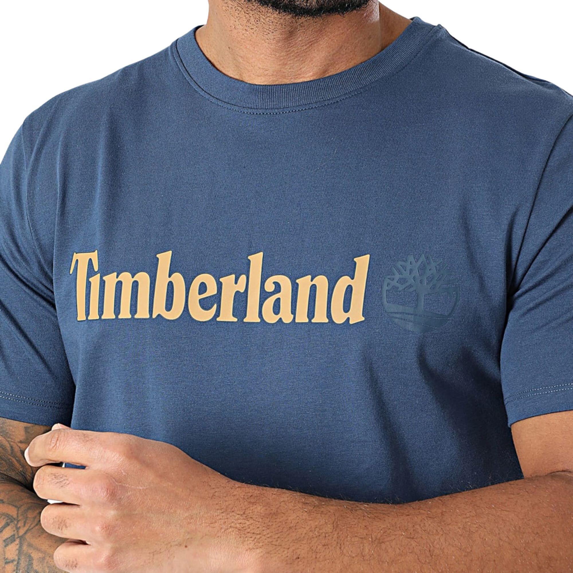 T-shirt Kennebec River Linear Logo Blauw - TB0A5UPQ288 3/4