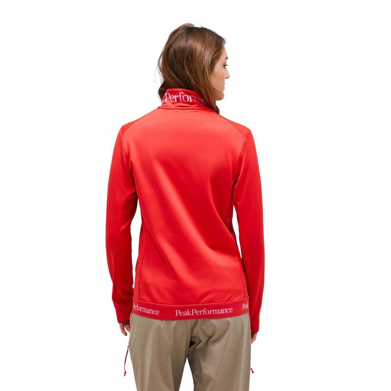 Bluza Peak Performance damska Rider Tech Zip Jacket czerwona - S