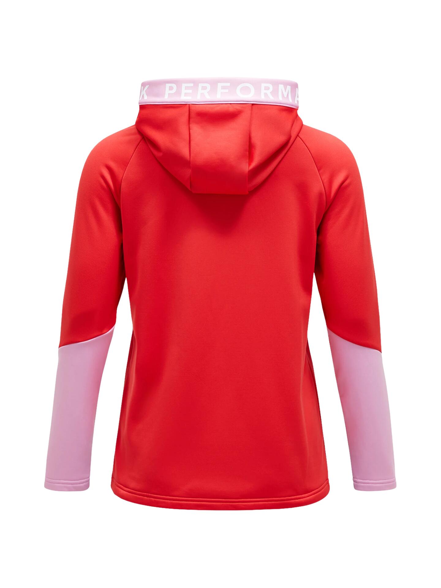 Bluza Peak Performance damska Rider Zip Hood czerwona - L 4/6